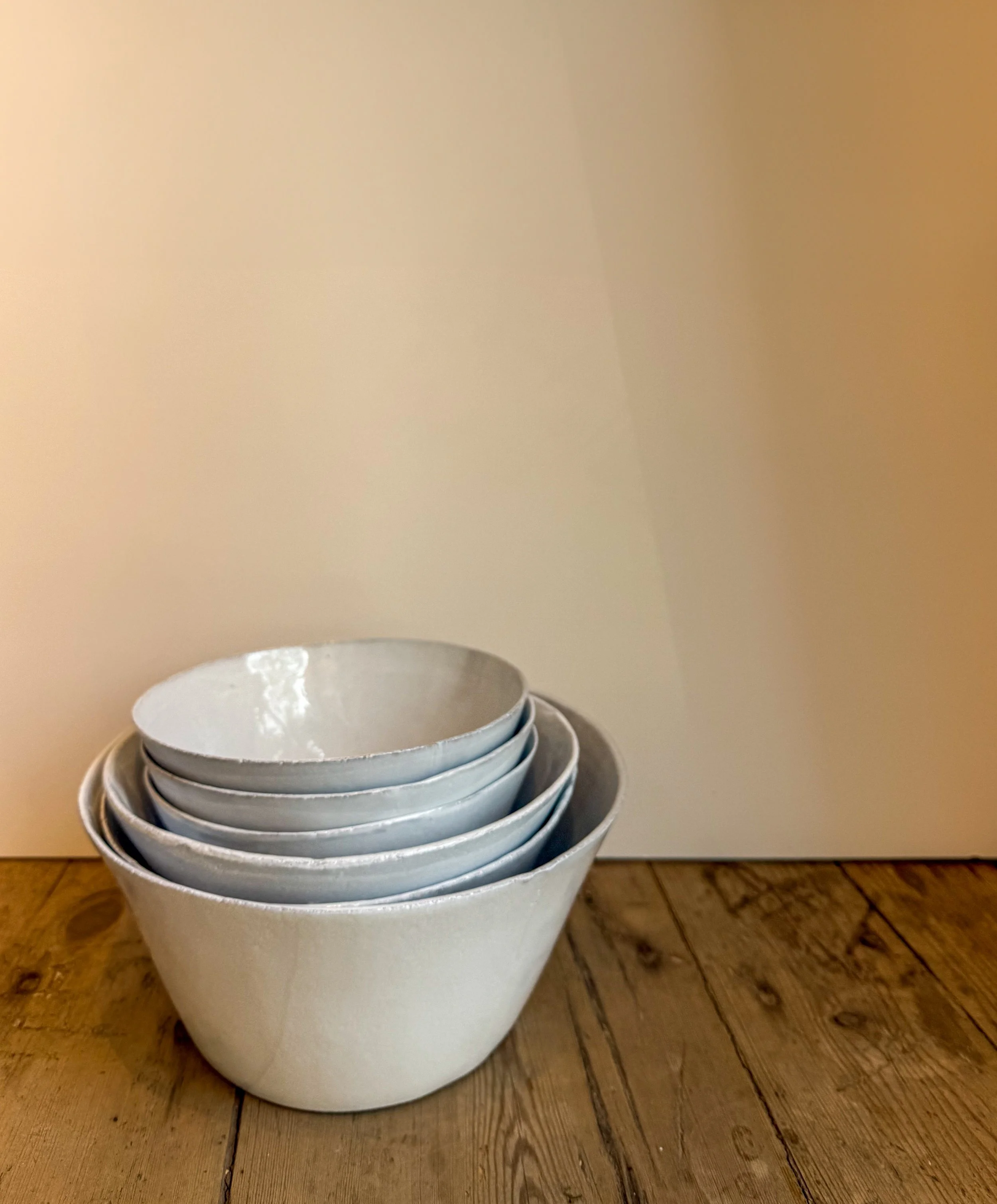 Astier de Villatte Large Adelaide Salad Bowl — Home Interiors